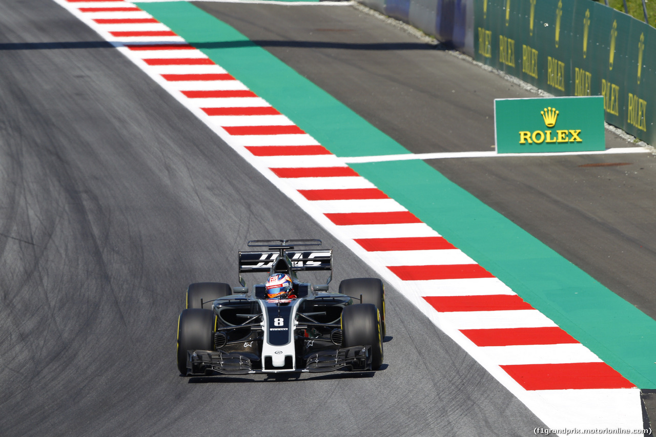 GP AUSTRIA, 07.07.2017- Prove Libere 1, Romain Grosjean (FRA) Haas F1 Team VF-17