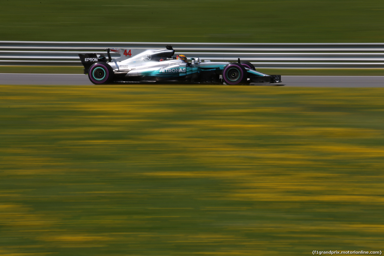 GP AUSTRIA, 07.07.2017- Prove Libere 1, Lewis Hamilton (GBR) Mercedes AMG F1 W08