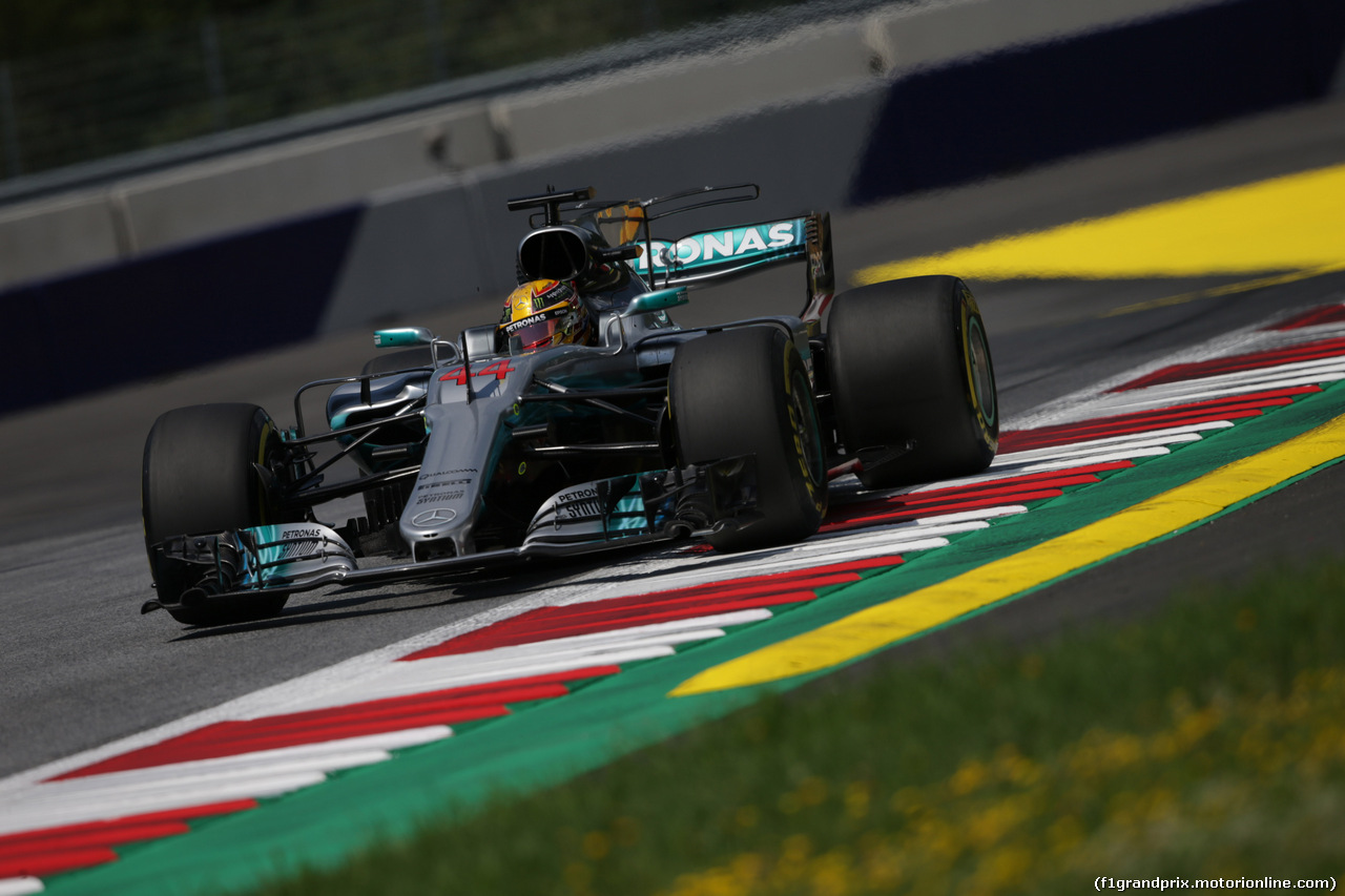 GP AUSTRIA, 07.07.2017- Prove Libere 1, Lewis Hamilton (GBR) Mercedes AMG F1 W08
