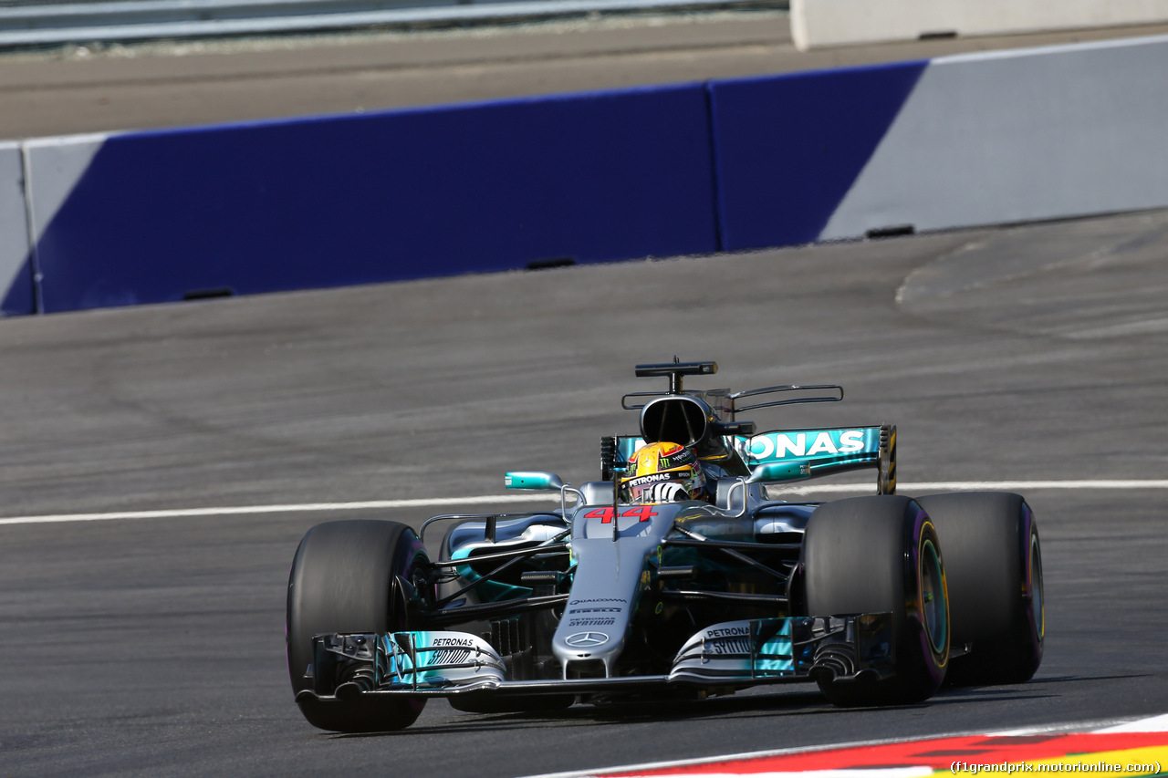 GP AUSTRIA, 07.07.2017- Prove Libere 1, Lewis Hamilton (GBR) Mercedes AMG F1 W08