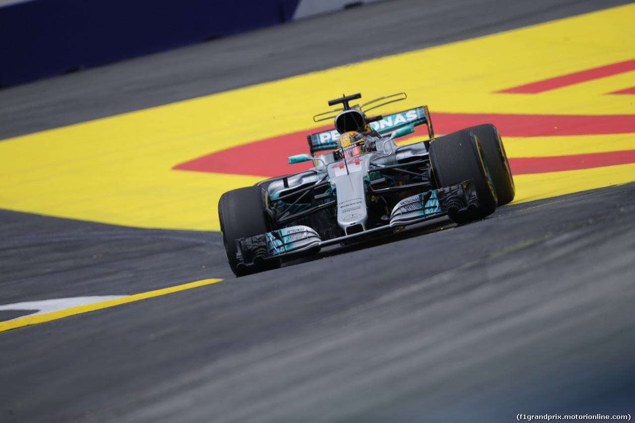 GP AUSTRIA, 07.07.2017- Prove Libere 1, Lewis Hamilton (GBR) Mercedes AMG F1 W08