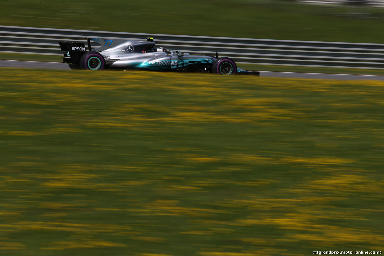 GP AUSTRIA, 07.07.2017- Prove Libere 1, Valtteri Bottas (FIN) Mercedes AMG F1 W08
