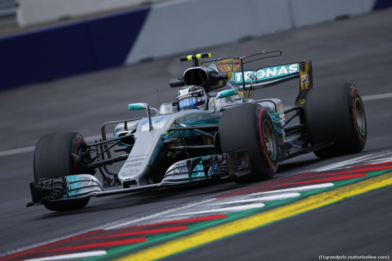 GP AUSTRIA, 07.07.2017- Prove Libere 1, Valtteri Bottas (FIN) Mercedes AMG F1 W08