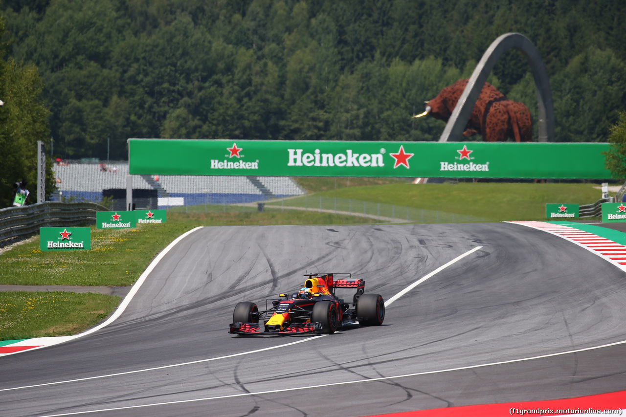 GP AUSTRIA, 07.07.2017- Prove Libere 1, Daniel Ricciardo (AUS) Red Bull Racing RB13