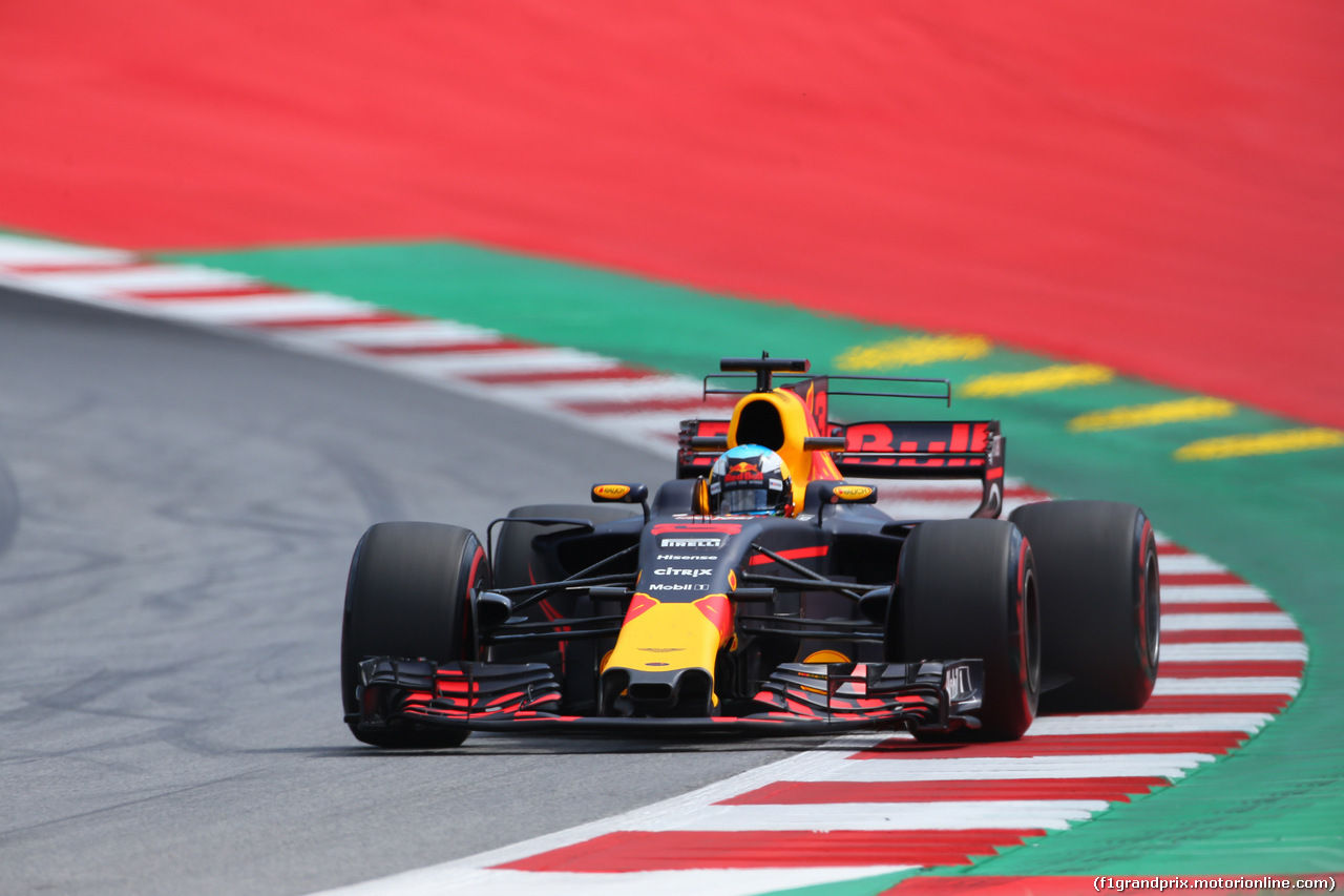 GP AUSTRIA, 07.07.2017- Prove Libere 1, Daniel Ricciardo (AUS) Red Bull Racing RB13