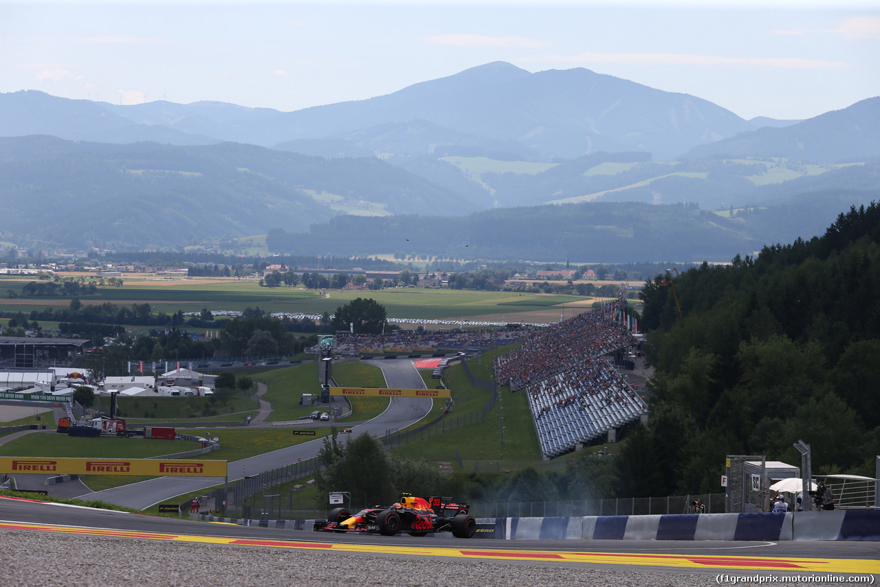 GP AUSTRIA, 07.07.2017- Prove Libere 1, Max Verstappen (NED) Red Bull Racing RB13