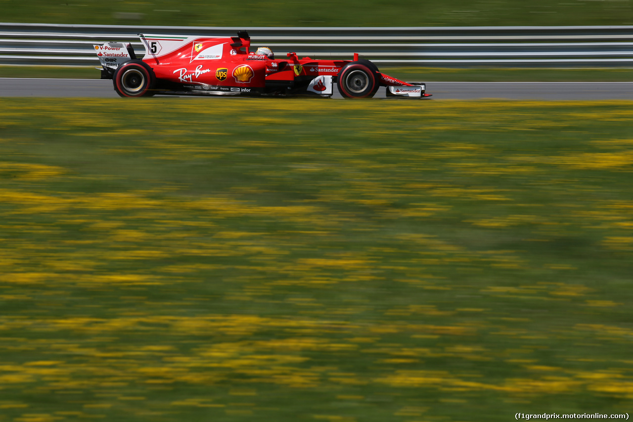 GP AUSTRIA, 07.07.2017- Prove Libere 1, Sebastian Vettel (GER) Ferrari SF70H