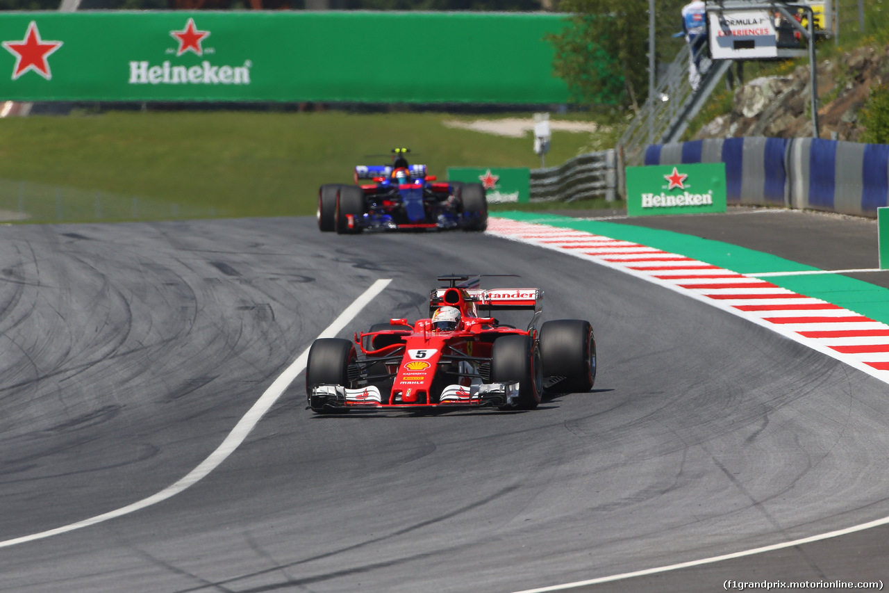 GP AUSTRIA, 07.07.2017- Prove Libere 1, Sebastian Vettel (GER) Ferrari SF70H