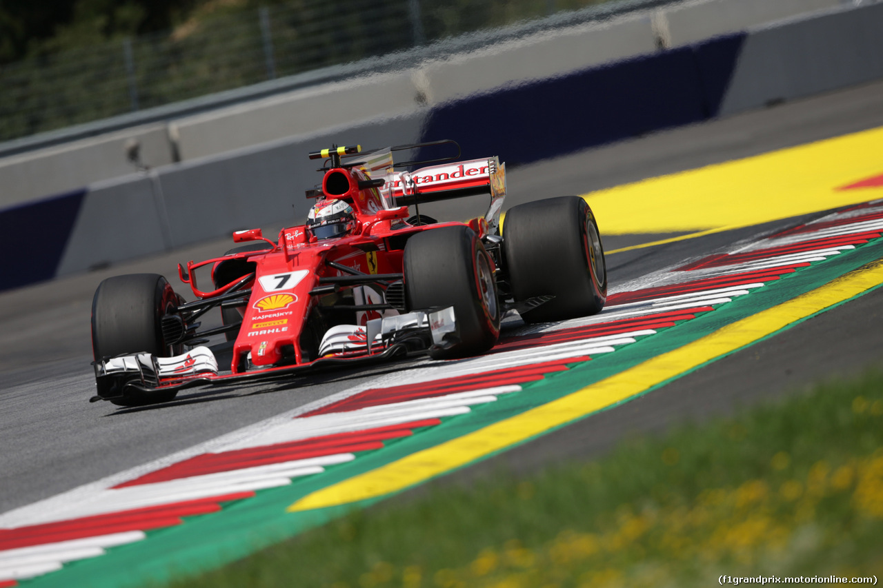 GP AUSTRIA, 07.07.2017- Prove Libere 1, Kimi Raikkonen (FIN) Ferrari SF70H