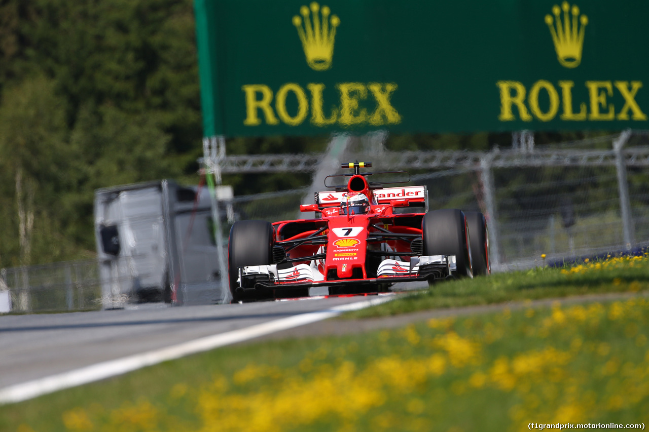 GP AUSTRIA, 07.07.2017- Prove Libere 1, Kimi Raikkonen (FIN) Ferrari SF70H