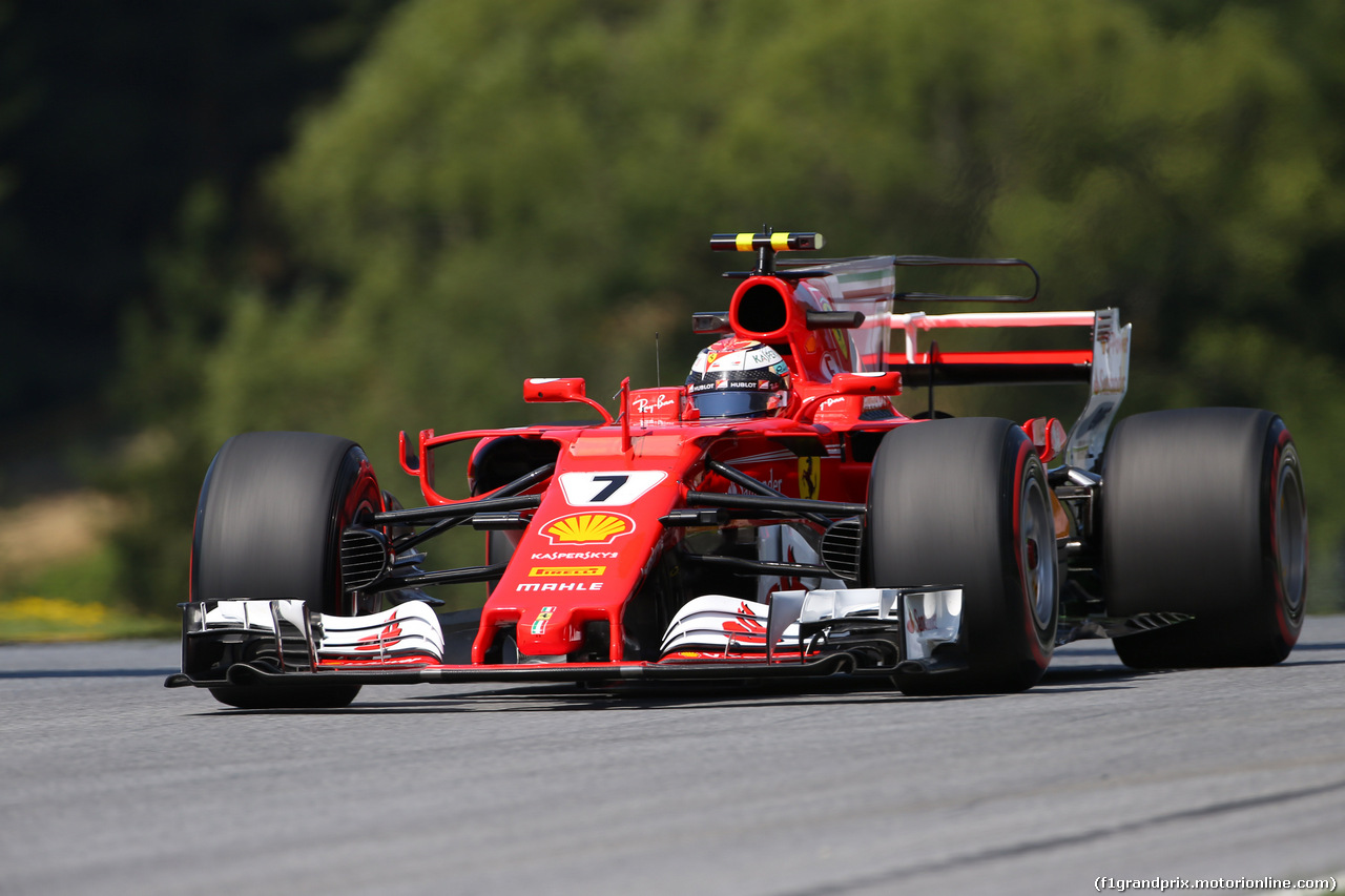 GP AUSTRIA, 07.07.2017- Prove Libere 1, Kimi Raikkonen (FIN) Ferrari SF70H