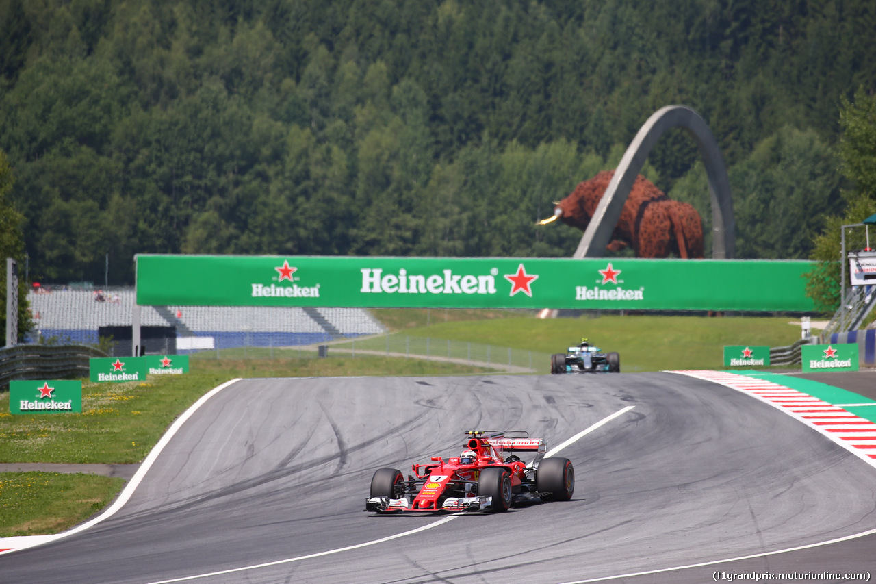 GP AUSTRIA, 07.07.2017- Prove Libere 1, Kimi Raikkonen (FIN) Ferrari SF70H