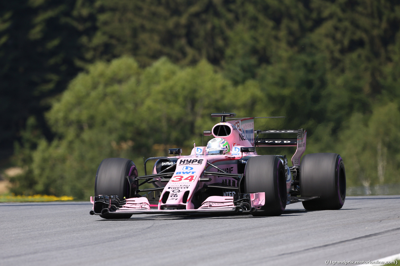 GP AUSTRIA, 07.07.2017- Prove Libere 1, Alfonso Celis Jr (MEX) Sahara Force India F1 VJM10 3rd driver