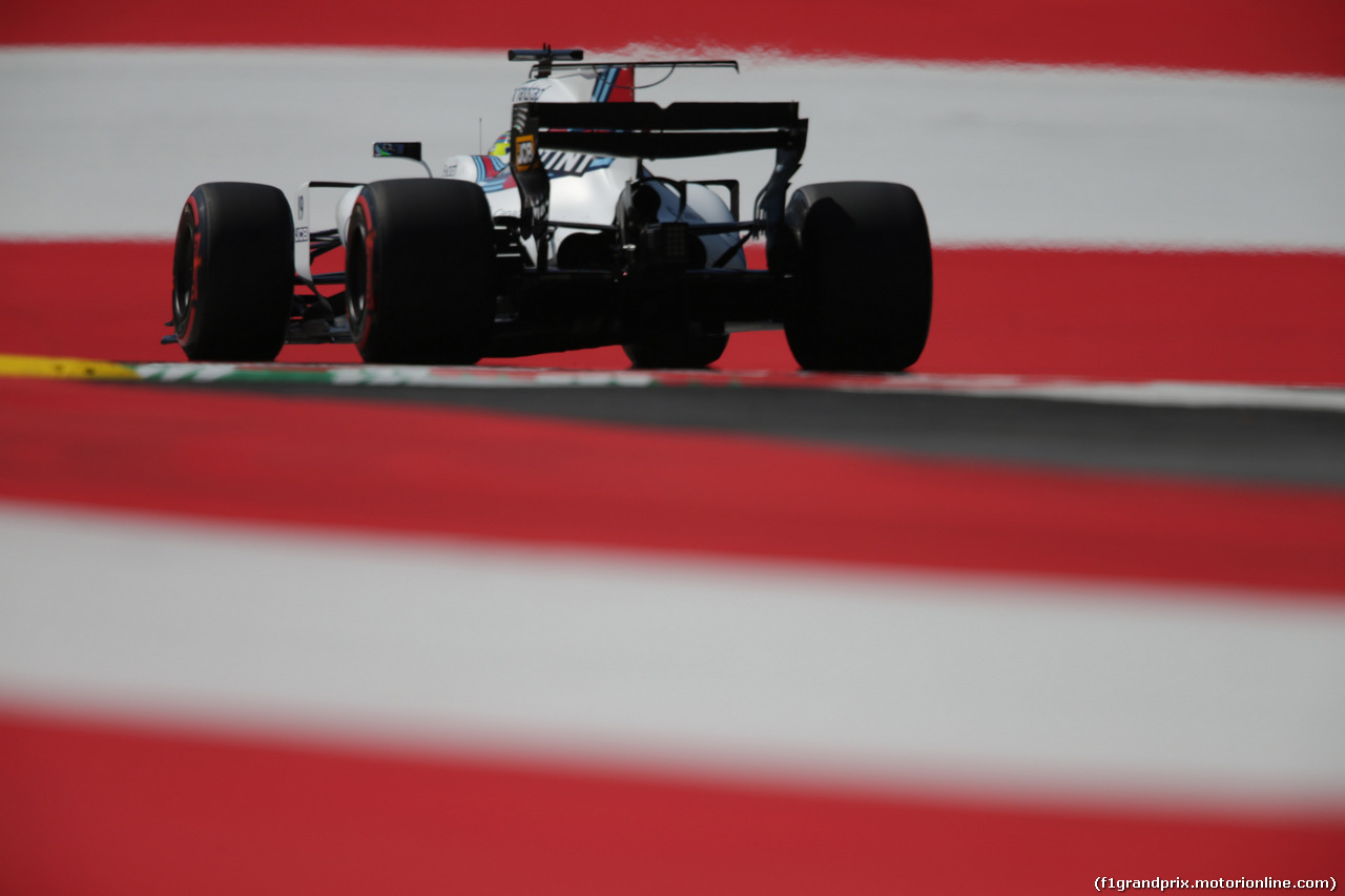 GP AUSTRIA, 07.07.2017- Prove Libere 1, Felipe Massa (BRA) Williams F1 Team FW40
