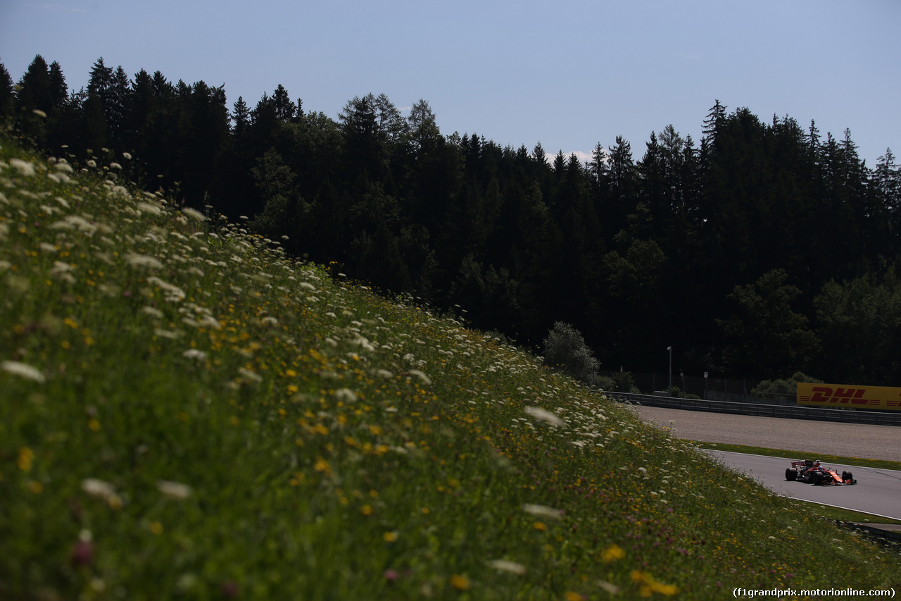 GP AUSTRIA, 07.07.2017- Prove Libere 1, Fernando Alonso (ESP) McLaren Honda MCL32