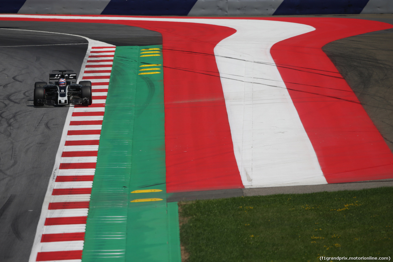 GP AUSTRIA, 07.07.2017- Prove Libere 1, Romain Grosjean (FRA) Haas F1 Team VF-17