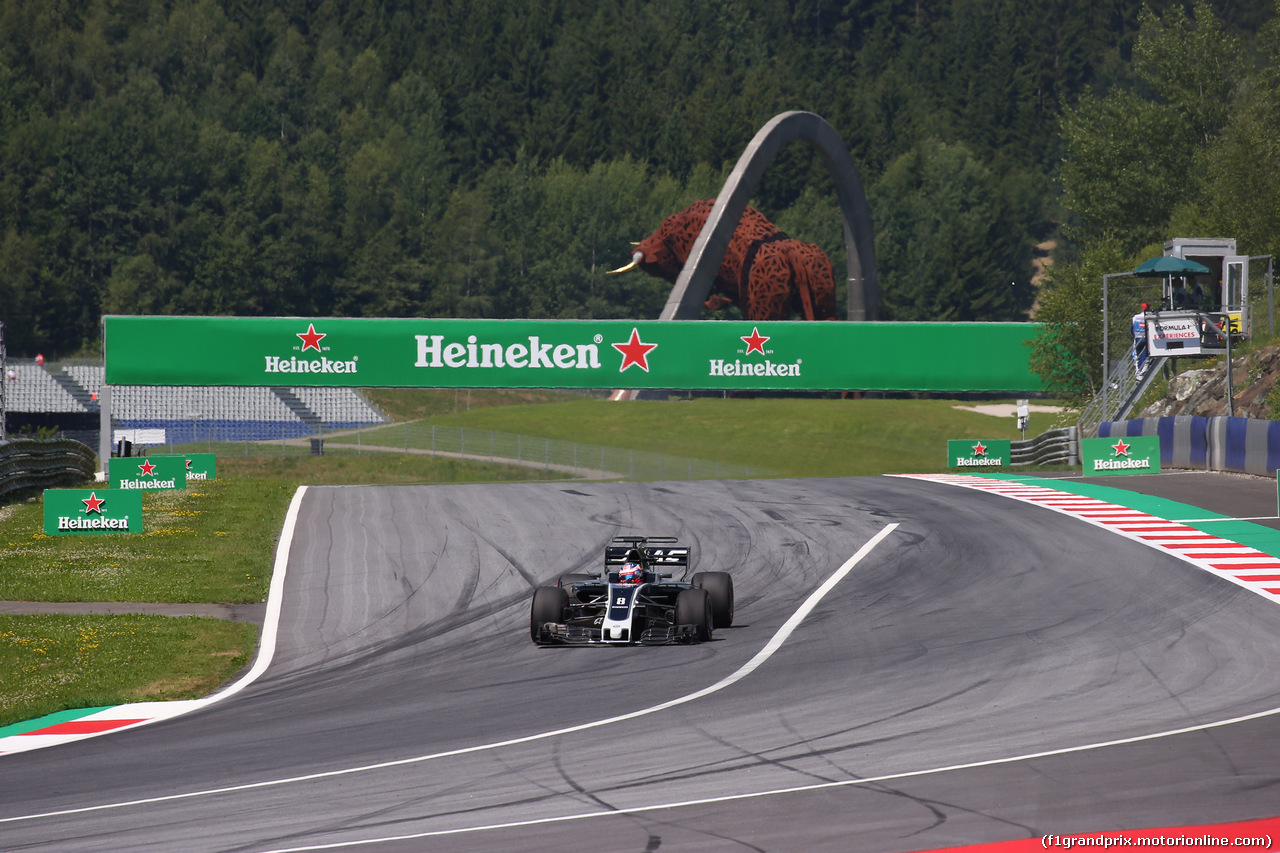 GP AUSTRIA, 07.07.2017- Prove Libere 1, Romain Grosjean (FRA) Haas F1 Team VF-17