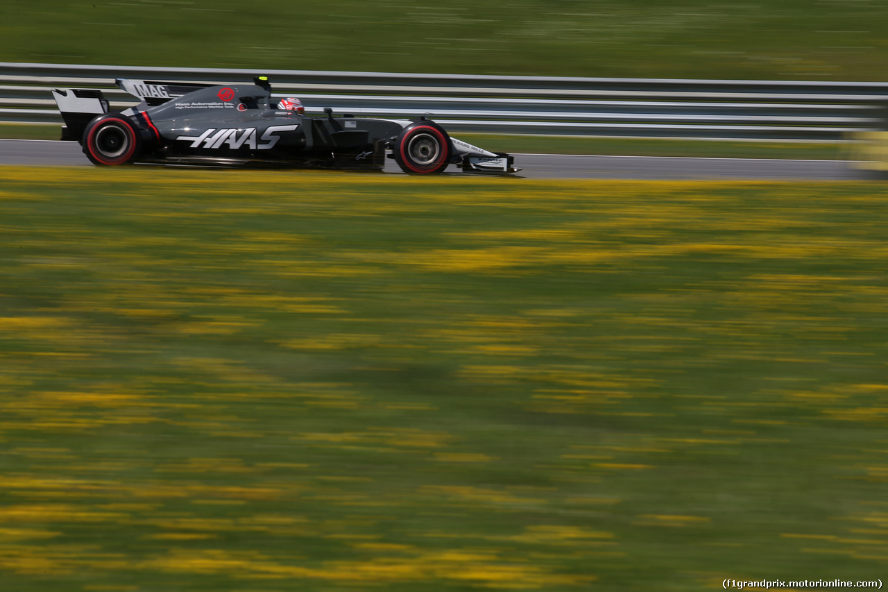 GP AUSTRIA, 07.07.2017- Prove Libere 1, Kevin Magnussen (DEN) Haas F1 Team VF-17