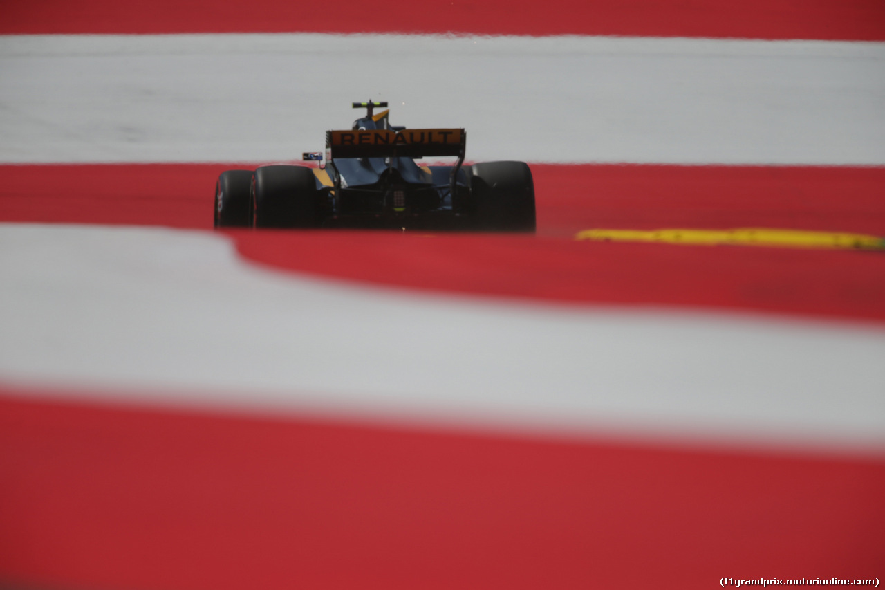 GP AUSTRIA, 07.07.2017- Prove Libere 1, Jolyon Palmer (GBR) Renault Sport F1 Team RS17