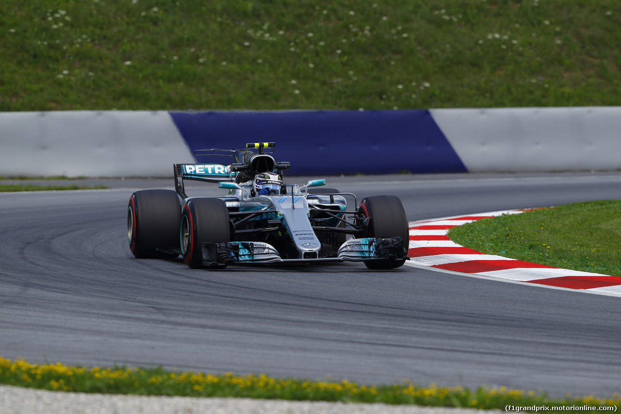 GP AUSTRIA, 07.07.2017- Prove Libere 2, Valtteri Bottas (FIN) Mercedes AMG F1 W08