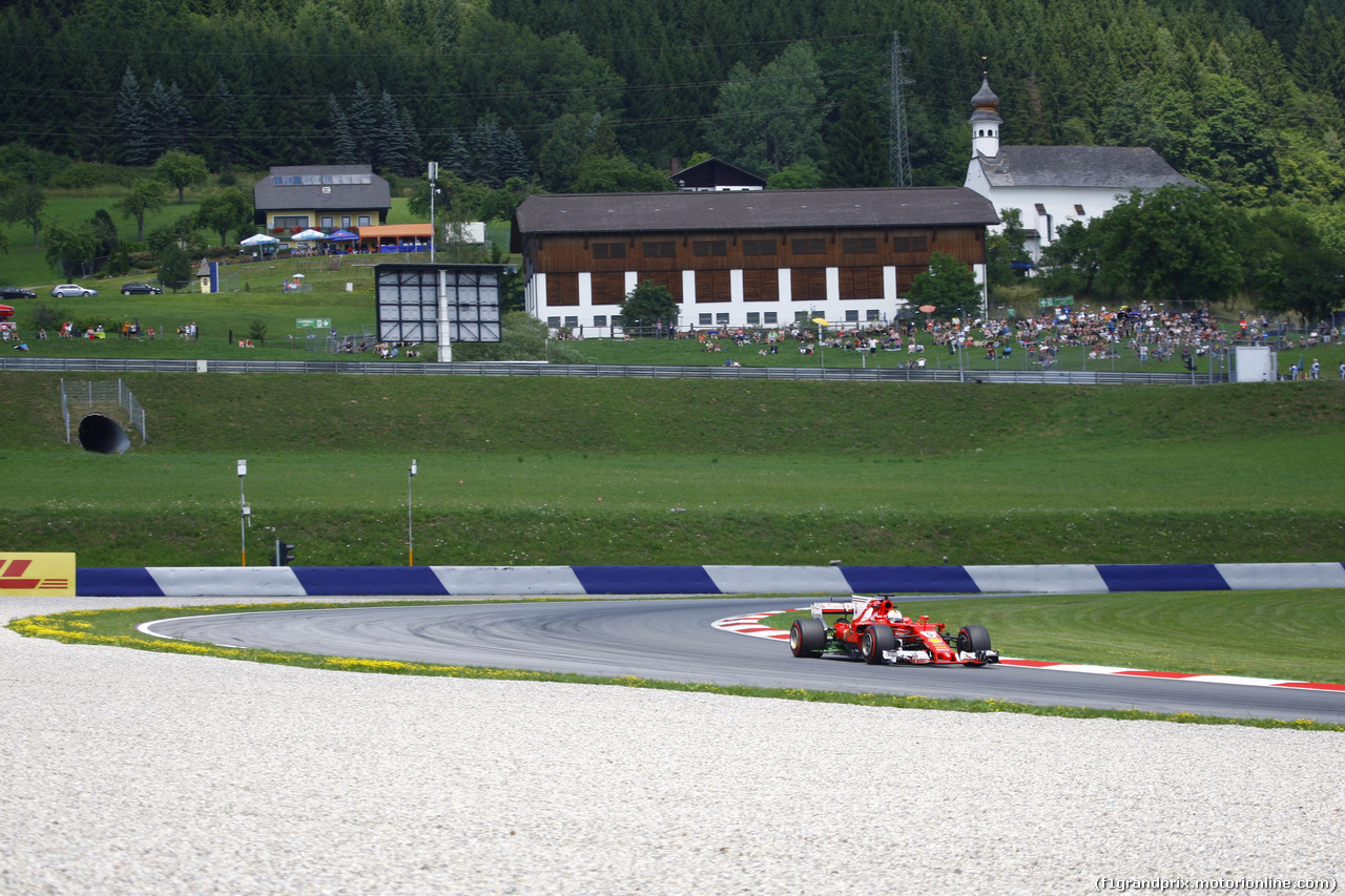 GP AUSTRIA, 07.07.2017- Prove Libere 2, Sebastian Vettel (GER) Ferrari SF70H