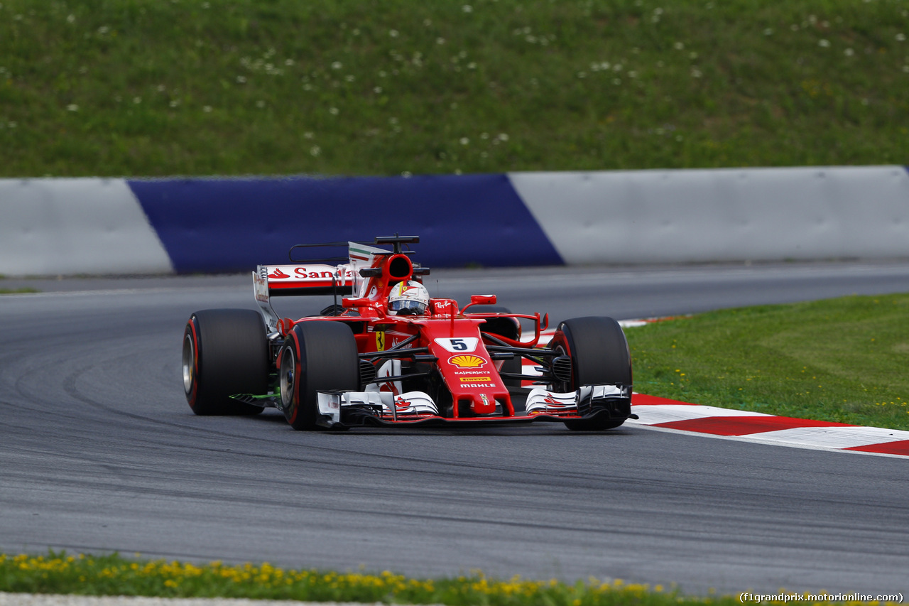 GP AUSTRIA, 07.07.2017- Prove Libere 2, Sebastian Vettel (GER) Ferrari SF70H