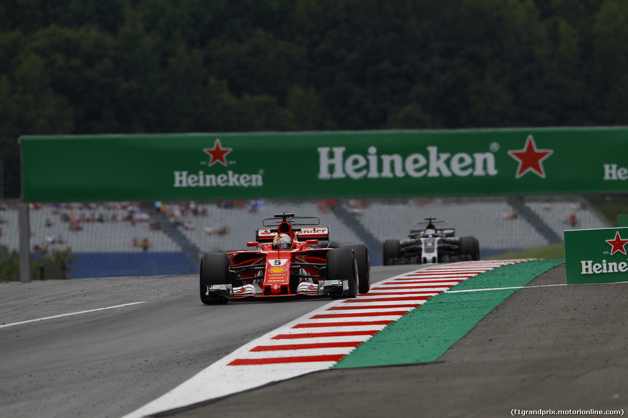 GP AUSTRIA, 07.07.2017- Prove Libere 2, Sebastian Vettel (GER) Ferrari SF70H