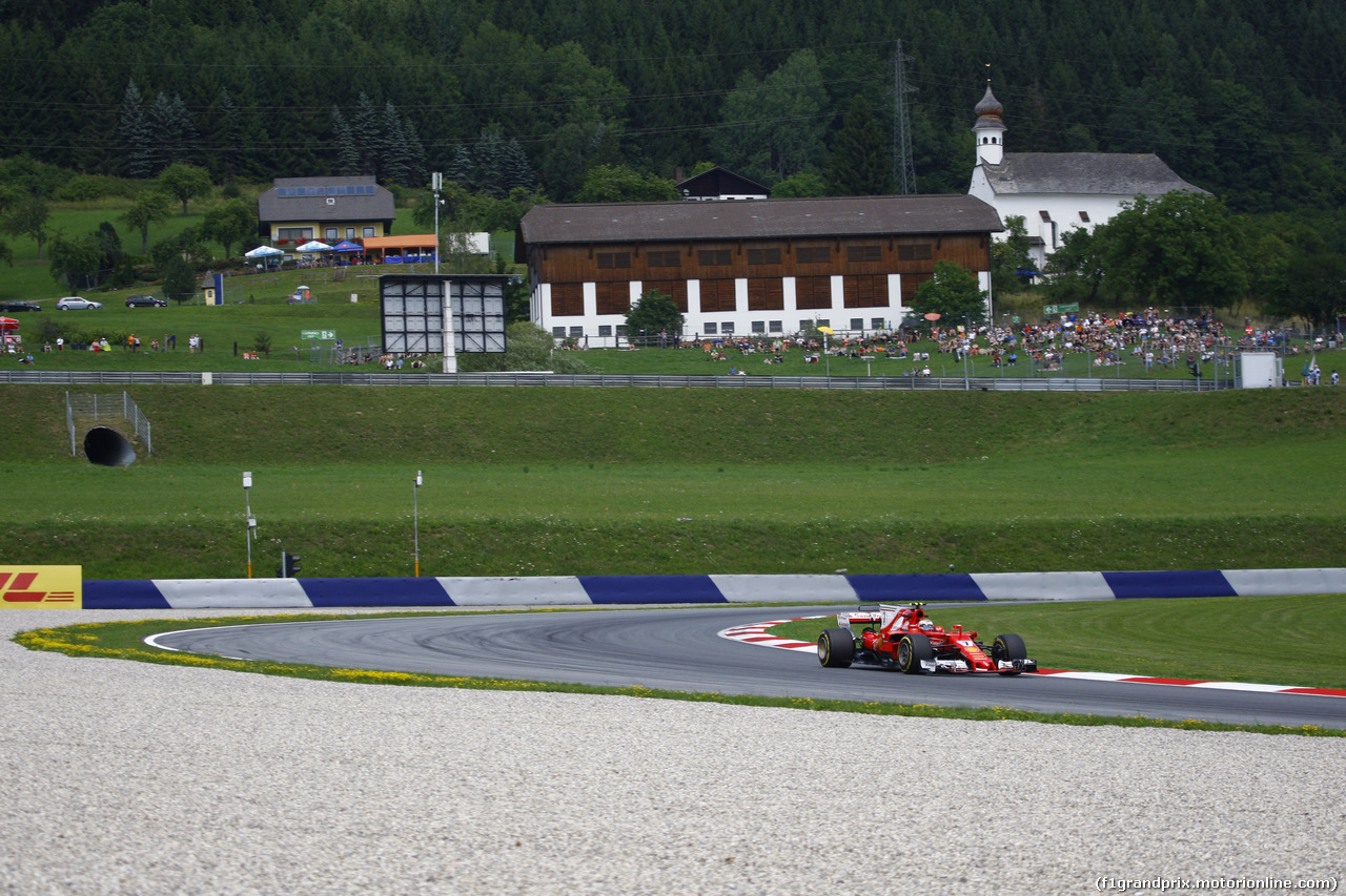 GP AUSTRIA, 07.07.2017- Prove Libere 2, Kimi Raikkonen (FIN) Ferrari SF70H