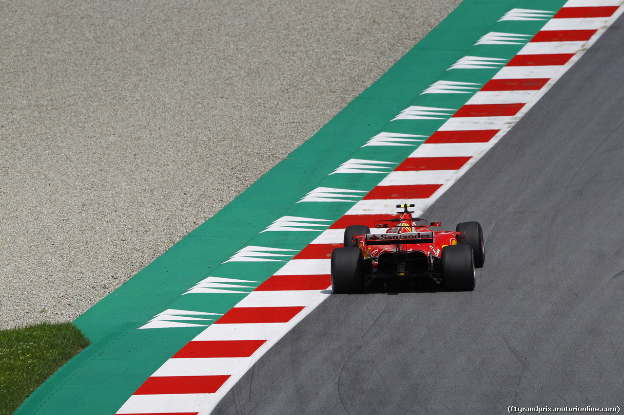 GP AUSTRIA, 07.07.2017- Prove Libere 2, Kimi Raikkonen (FIN) Ferrari SF70H