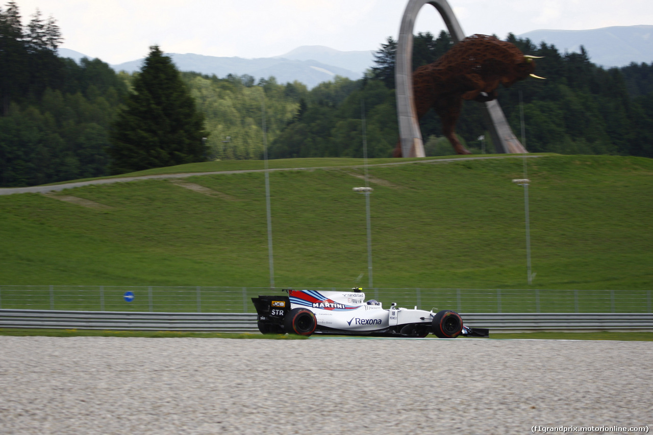 GP AUSTRIA, 07.07.2017- Prove Libere 2, Lance Stroll (CDN) Williams FW40