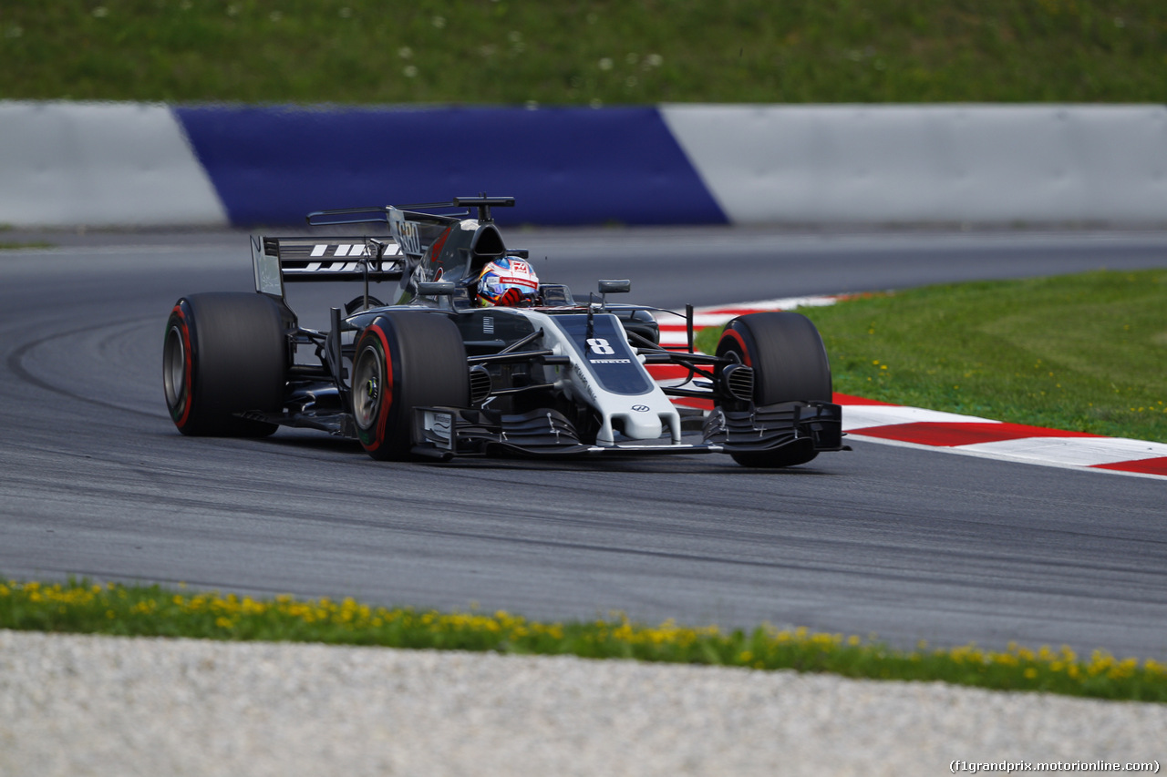 GP AUSTRIA, 07.07.2017- Prove Libere 2, Romain Grosjean (FRA) Haas F1 Team VF-17