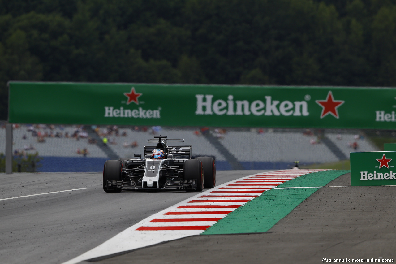 GP AUSTRIA, 07.07.2017- Prove Libere 2, Romain Grosjean (FRA) Haas F1 Team VF-17