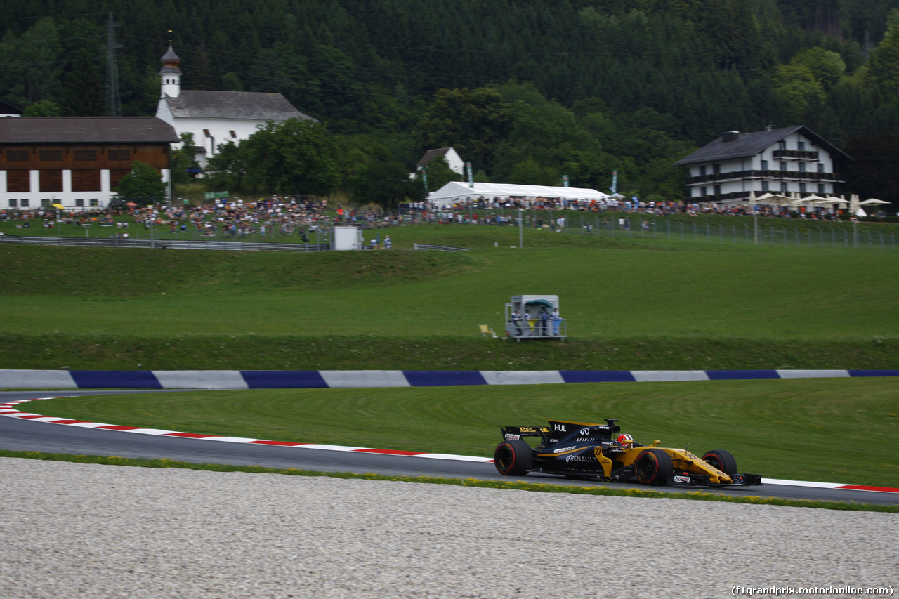 GP AUSTRIA, 07.07.2017- Prove Libere 2, Nico Hulkenberg (GER) Renault Sport F1 Team RS17
