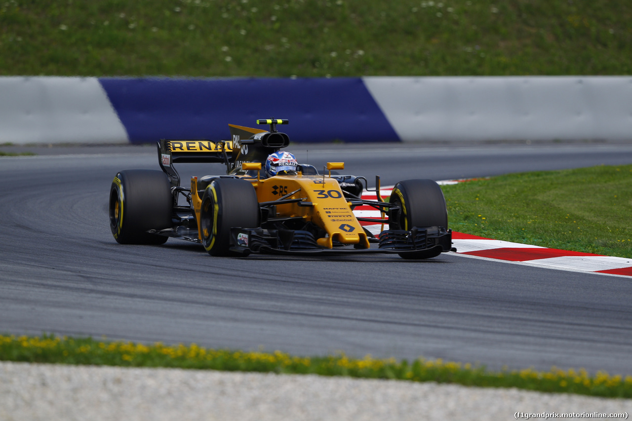 GP AUSTRIA, 07.07.2017- Prove Libere 2, Jolyon Palmer (GBR) Renault Sport F1 Team RS17