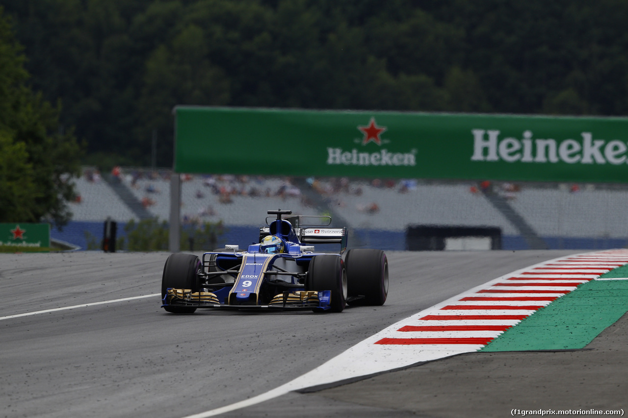 GP AUSTRIA, 07.07.2017- Prove Libere 2, Marcus Ericsson (SUE) Sauber C36