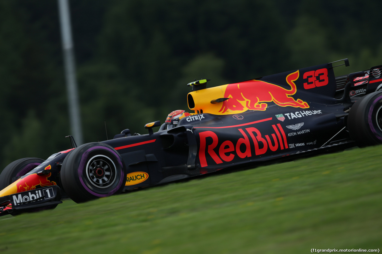 GP AUSTRIA, 07.07.2017- Prove Libere 2, Max Verstappen (NED) Red Bull Racing RB13
