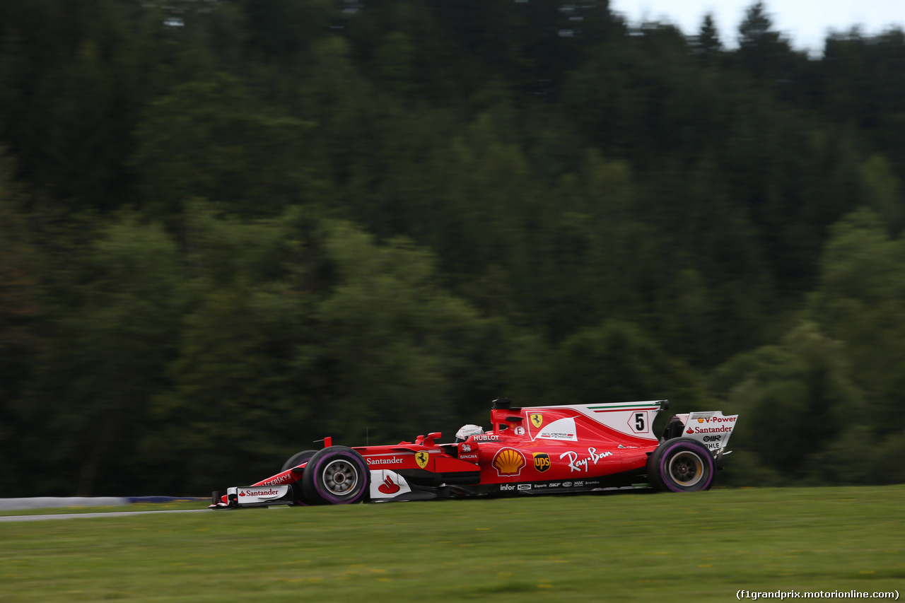 GP AUSTRIA, 07.07.2017- Prove Libere 2, Sebastian Vettel (GER) Ferrari SF70H