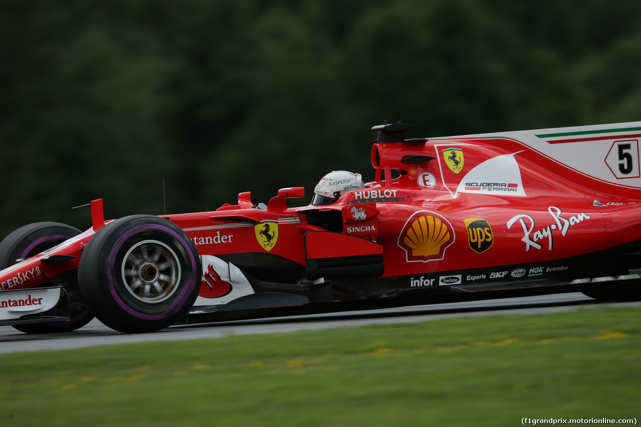GP AUSTRIA, 07.07.2017- Prove Libere 2, Sebastian Vettel (GER) Ferrari SF70H