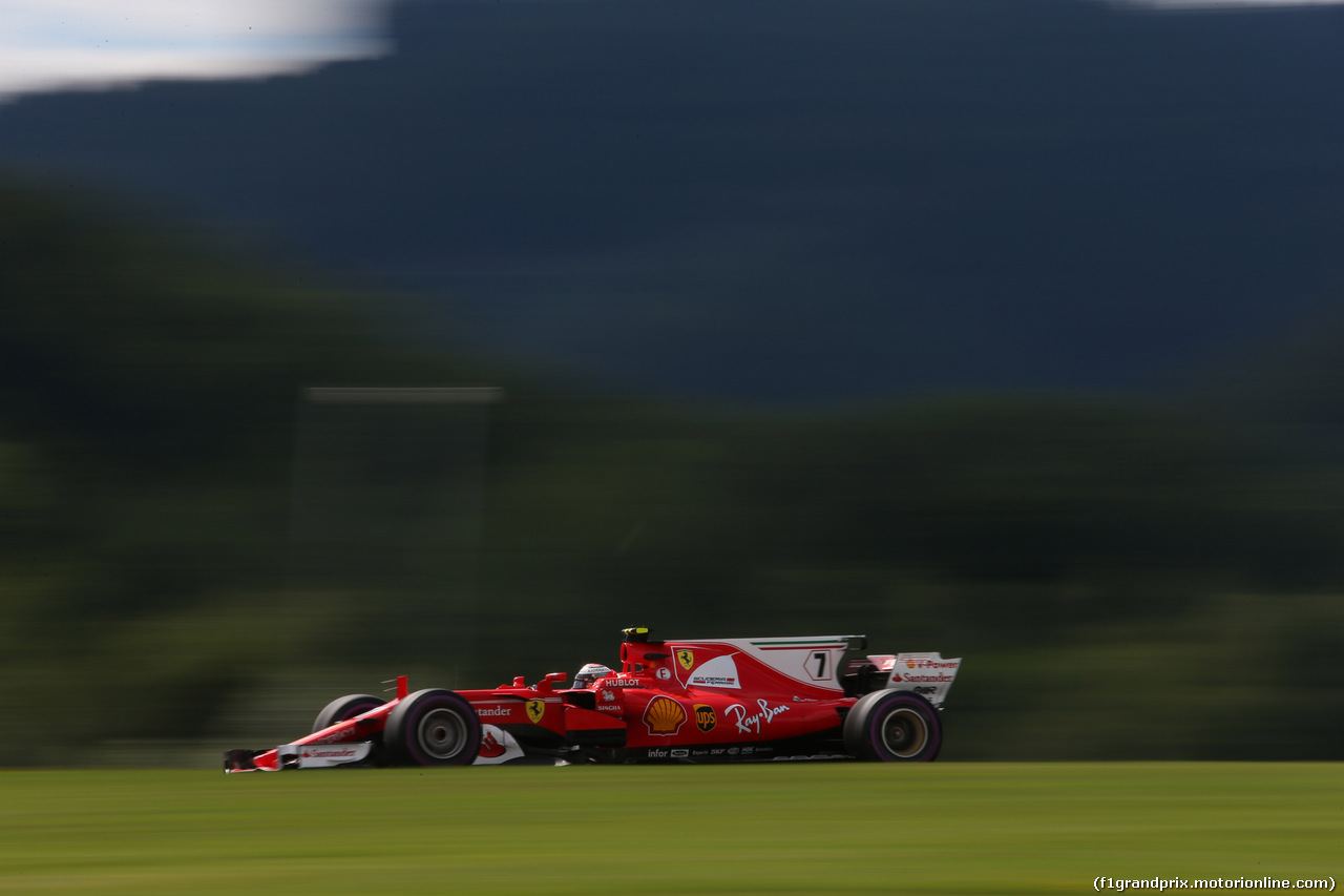 GP AUSTRIA, 07.07.2017- Prove Libere 2, Kimi Raikkonen (FIN) Ferrari SF70H