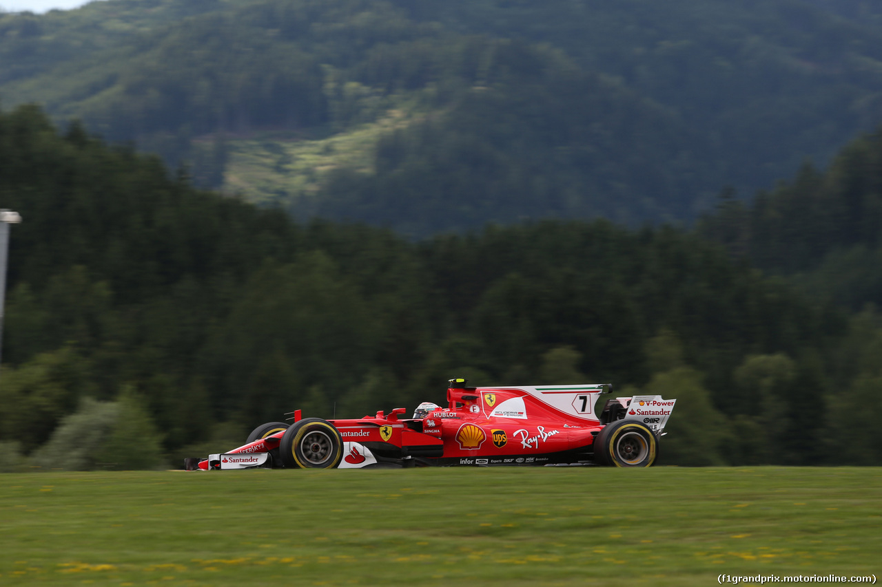 GP AUSTRIA, 07.07.2017- Prove Libere 2, Kimi Raikkonen (FIN) Ferrari SF70H