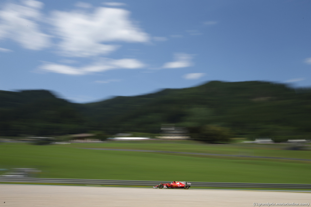 GP AUSTRIA, 07.07.2017- Prove Libere 2, Kimi Raikkonen (FIN) Ferrari SF70H