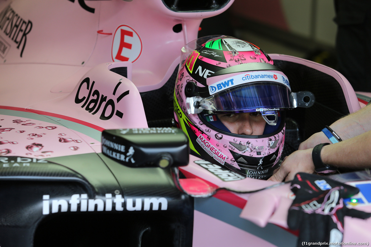 GP AUSTRIA, 07.07.2017- Prove Libere 2, Sergio Perez (MEX) Sahara Force India F1 VJM010