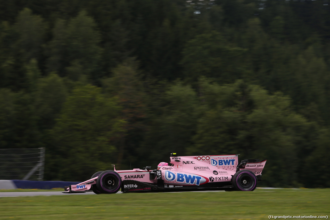 GP AUSTRIA, 07.07.2017- Prove Libere 2, Esteban Ocon (FRA) Sahara Force India F1 VJM10