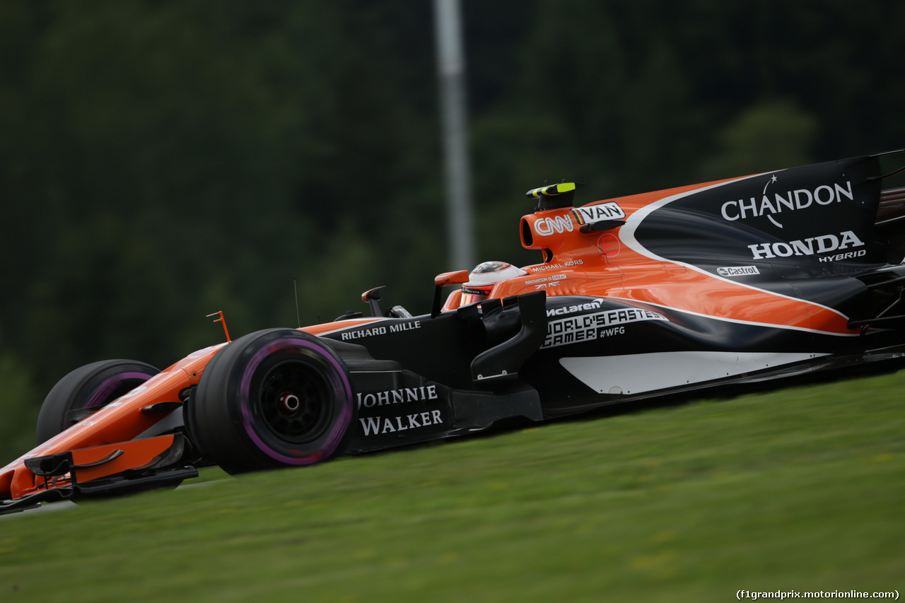 GP AUSTRIA, 07.07.2017- Prove Libere 2, Stoffel Vandoorne (BEL) McLaren MCL32