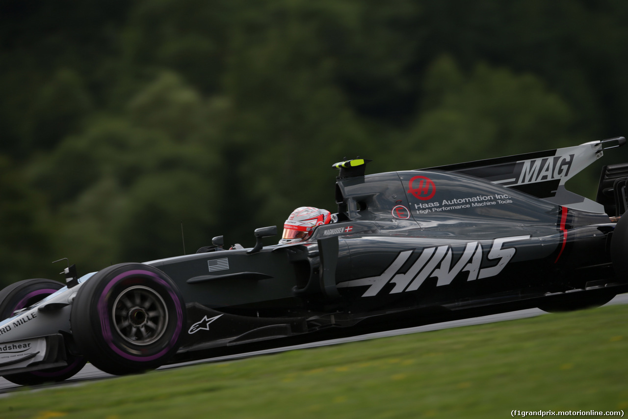 GP AUSTRIA, 07.07.2017- Prove Libere 2, Kevin Magnussen (DEN) Haas F1 Team VF-17