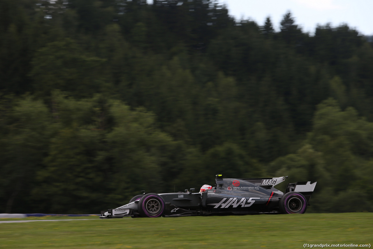 GP AUSTRIA, 07.07.2017- Prove Libere 2, Kevin Magnussen (DEN) Haas F1 Team VF-17