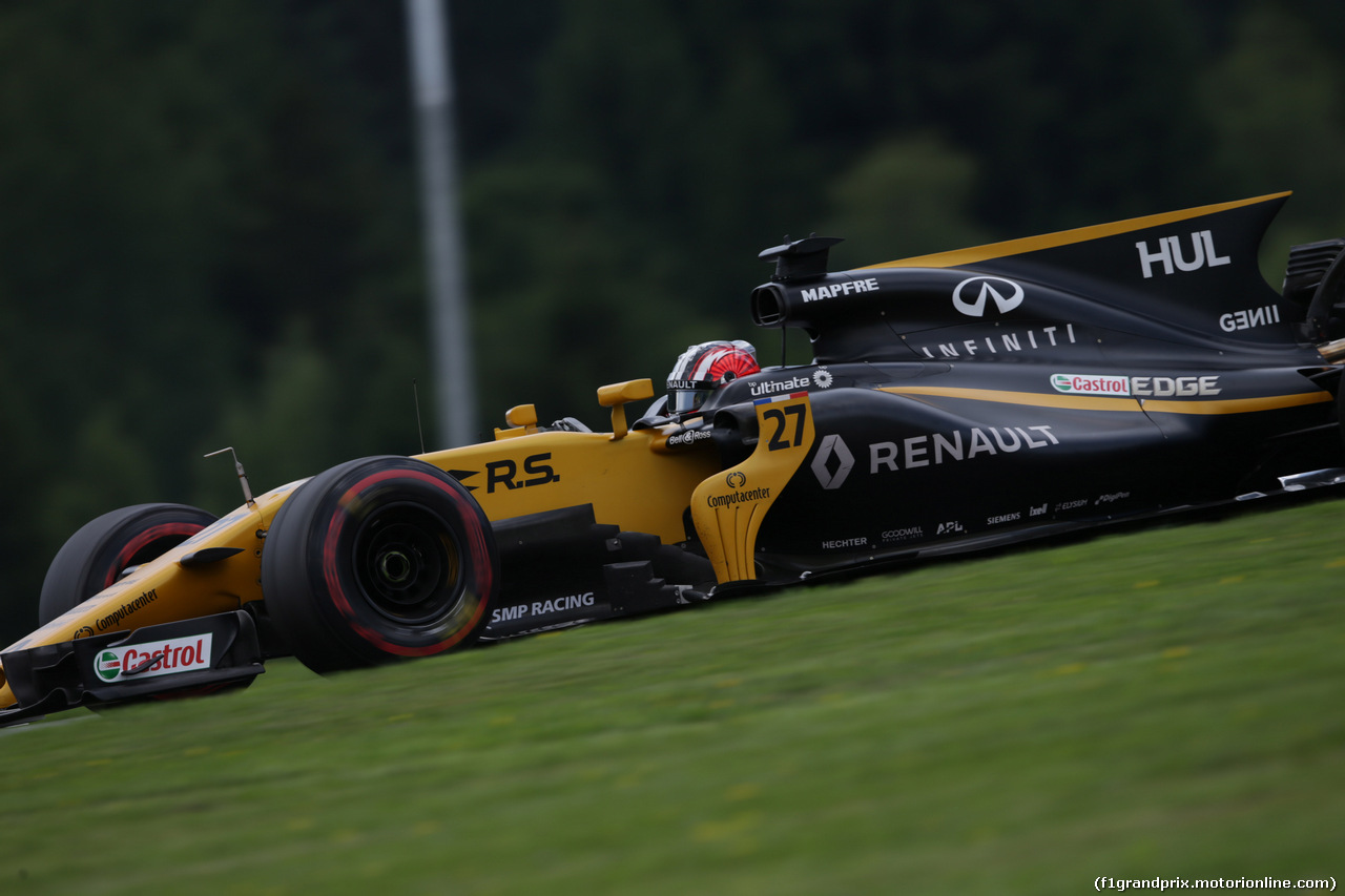 GP AUSTRIA, 07.07.2017- Prove Libere 2, Nico Hulkenberg (GER) Renault Sport F1 Team RS17