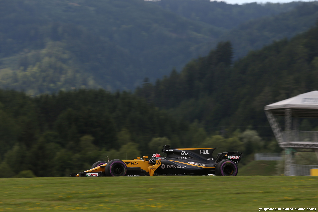 GP AUSTRIA, 07.07.2017- Prove Libere 2, Nico Hulkenberg (GER) Renault Sport F1 Team RS17