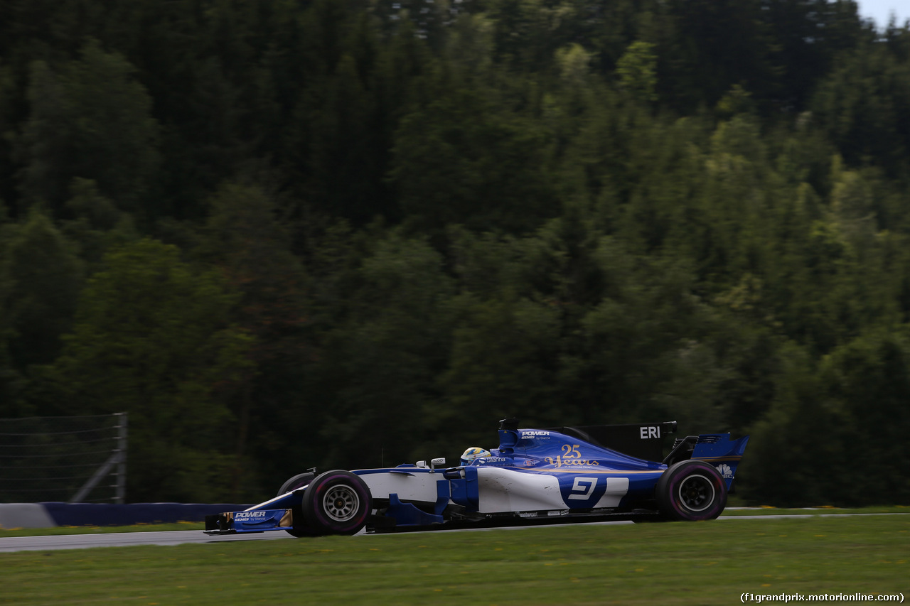 GP AUSTRIA, 07.07.2017- Prove Libere 2, Marcus Ericsson (SUE) Sauber C36