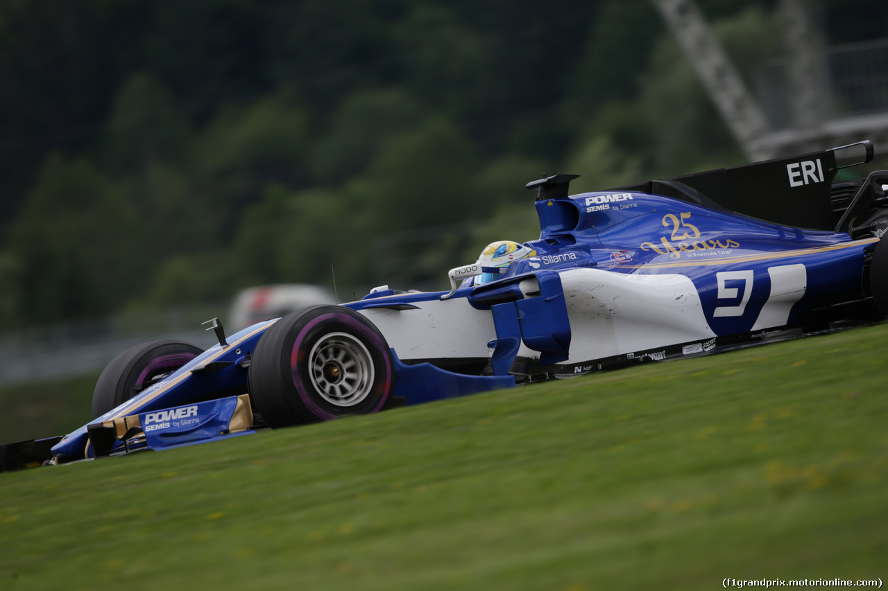 GP AUSTRIA, 07.07.2017- Prove Libere 2, Marcus Ericsson (SUE) Sauber C36